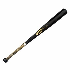 Baum Wood Baseball Bat, Gold AAA Pro, 31–3, balanced weight